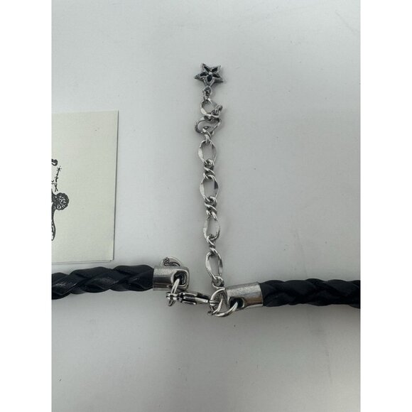 Kirks Folly Black Braided Leather Magnetic Interchangeable Necklace - Picture 5 of 5